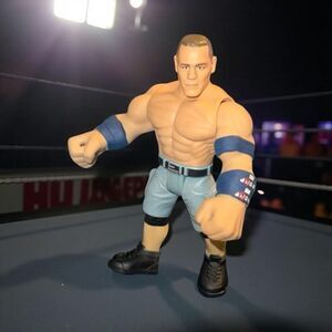 WWE Basic Posable John Cena Action Wrestling  Figure Stretch Arms B23